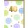 40. Geburtstag Glückwunschkarte mit Umschlag Pastellsmileys goldene Zahl Happy Birthday