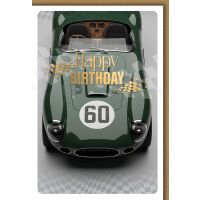 60. Geburtstag Grußkarte mit Umschlag Oldtimer