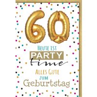 A 60. Geburtstag Glückwunschkarte mit Umschlag 60...