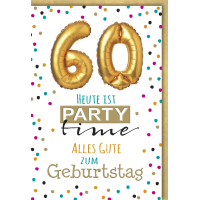 A 60. Geburtstag Glückwunschkarte mit Umschlag 60...
