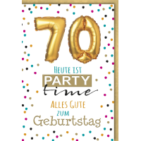 A 70. Geburtstag Glückwunschkarte mit Umschlag 70...