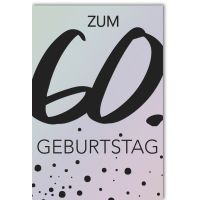 A 60. Geburtstag Glückwunschkarte mit Umschlag 60...