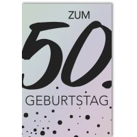 A 50. Geburtstag Glückwunschkarte mit Umschlag 50...