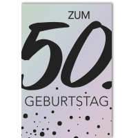 A 50. Geburtstag Glückwunschkarte mit Umschlag 50...