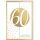 A 60. Geburtstag Glückwunschkarte mit Umschlag 60 Gold Tupfen