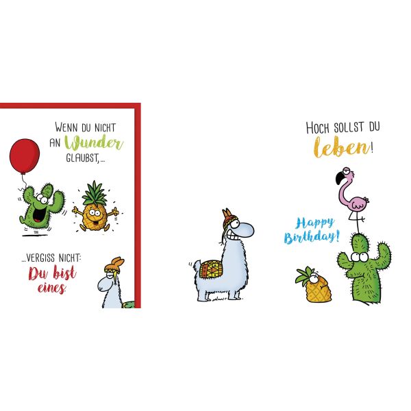 Geburtstag Comic Humor Glückwunschkarte mit Umschlag Du bist ein Wunder