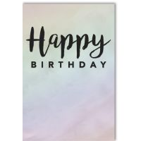 Geburtstag Glückwunschkarte mit Umschlag Schwarz -...