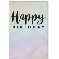 Geburtstag Glückwunschkarte mit Umschlag Schwarz -...