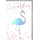 Geburtstag Glückwunschkarte mit Umschlag Flamingo zum Geburtstag