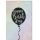Geburtstag Glückwunschkarte mit Umschlag, silber, Luftballon, Happy Birthday