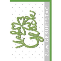 Geburtstag Glückwunschkarte mit Umschlag Kleeblatt...