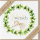Allgemeine Wünsche Nature Cards Quadratische unverpackte Glückwunschkarte mit Umschlag Blumenkranz Glückwunsch