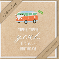 Geburtstag Nature Cards unverpackt quadratische...