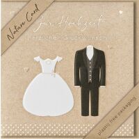 Hochzeit Nature Cards unverpackte quadratische...