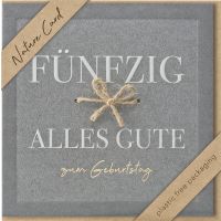 50. Geburtstag Nature Cards unverpackte...