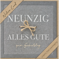 90. Geburtstag Nature Cards unverpackte...