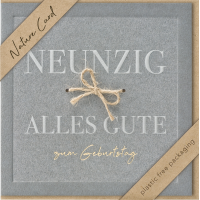 90. Geburtstag Nature Cards unverpackte...