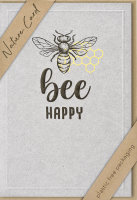 Allgemeine Wünsche – Nature Cards – unverpackt - Glückwunschkarte im Format 11,5 x 17,5 cm mit Briefumschlag - Biene