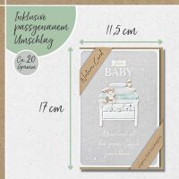 Geburt  Nature Cards unverpackte Glückwunschkarte...