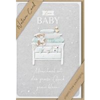 Geburt  Nature Cards unverpackte Glückwunschkarte mit Umschlag Baby Großes Glück