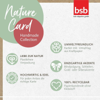 Geburt  Nature Cards unverpackte Glückwunschkarte mit Umschlag Baby Großes Glück