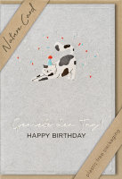 Geburtstag – Nature Cards – unverpackt - Glückwunschkarte im Format 11,5 x 17,5 cm mit Briefumschlag – Katze