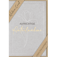 Trauer Beileid Nature Cards unverpackt Kondolenzkarte mit...