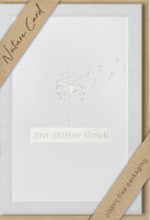 Trauer - Beileid – Nature Cards – unverpackt - Kondolenzkarte im Format 11,5 x 17,5 cm mit Briefumschlag