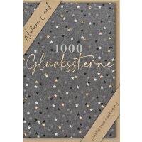 Allgemeine Wünsche Nature Cards unverpackte Glückwunschkarte mit Umschlag 1000 Glückssterne