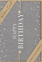 Geburtstag – Nature Cards – unverpackt - Glückwunschkarte im Format 11,5 x 17,5 cm mit Briefumschlag - Happy Birthday