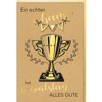 Geburtstag Glückwunschkarte mit Umschlag Echter...
