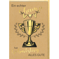 Geburtstag Glückwunschkarte mit Umschlag Echter...
