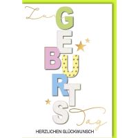 Geburtstag Glückwunschkarte mit Umschlag Herzlichen...