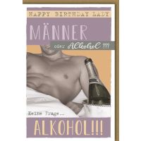 Geburtstag Glückwunschkarte mit Umschlag Männer...
