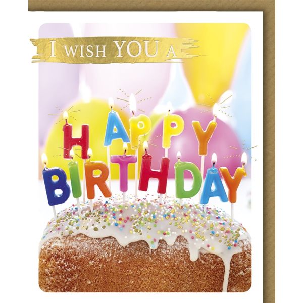 Geburtstag Snapshot Glückwunschkarte mit Umschlag I wish you a happy birthday