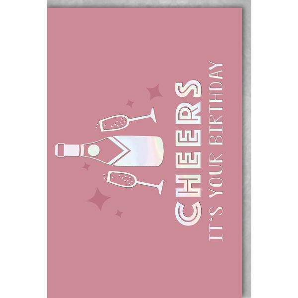 Geburtstag Glückwunschkarte mit Umschlag Cheers it`s your birthday