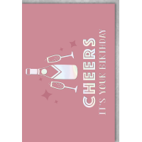 Geburtstag Glückwunschkarte mit Umschlag Cheers it`s...