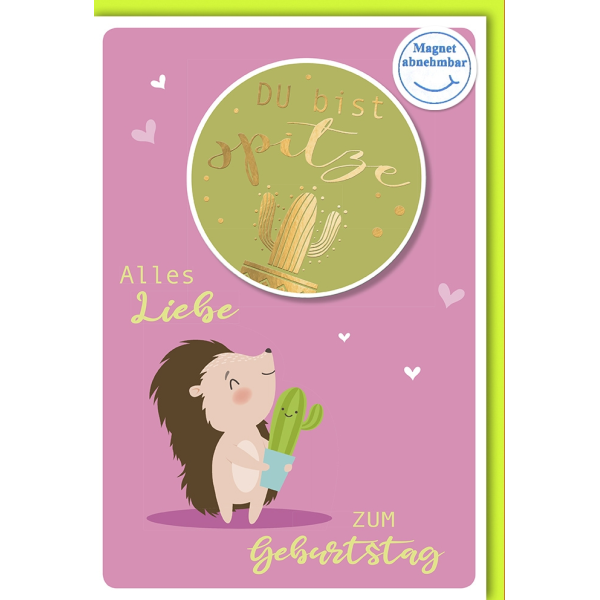 Geburtstag Glückwunschkarte mit Umschlag Du bist spitze