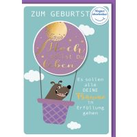 Geburtstag Glückwunschkarte mit Umschlag Hoch sollst...