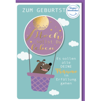 Geburtstag Glückwunschkarte mit Umschlag Hoch sollst...
