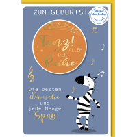 Geburtstag Glückwunschkarte mit Umschlag Tanz aus...