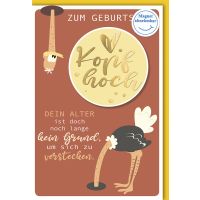 Geburtstag Glückwunschkarte mit Umschlag Alter kein...