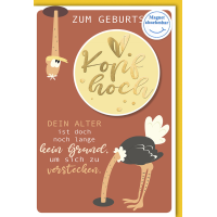 Geburtstag Glückwunschkarte mit Umschlag Alter kein...