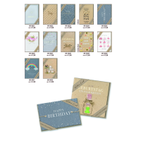 Sortiment Nature Cards Handmade- 192 plastikfreie Karten...