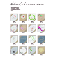Sortiment Nature Cards Handmade- 192 plastikfreie Karten mit Umschlägen - 64 Dekore - Bundle UVP: € 574,08