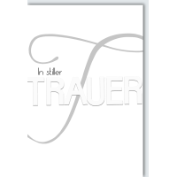 A Trauer Beileid Kondolenzkarte mit Umschlag Schriftzug...