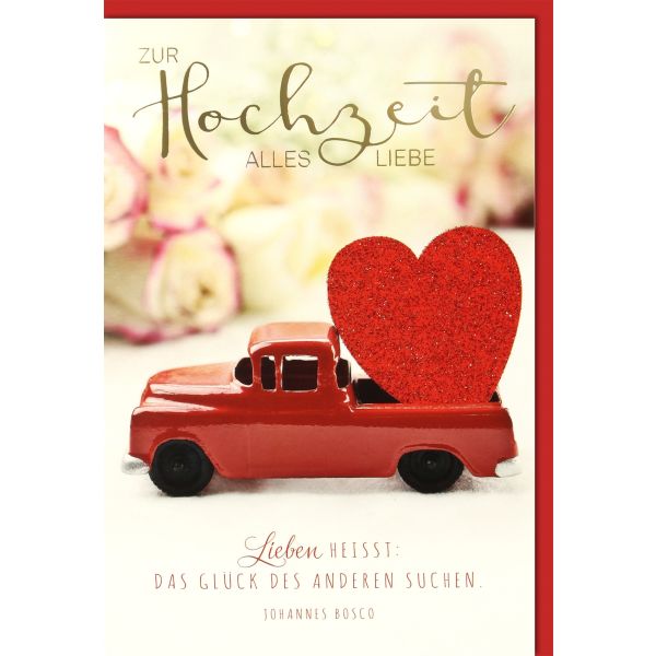 Hochzeitskarten Vermählung Glückwunschkarte mit Umschlag Das Glück des anderen suchen Alles Liebe zur Hochzeit