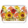 Tray Melamine – Tablett – 13 x 21 cm - Sunny Flowers Cream - Sonnenblumen