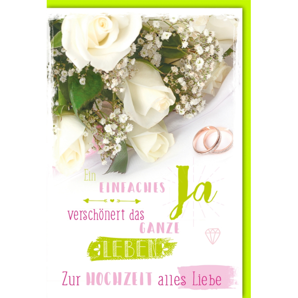Glückwunschkarte Zur Hochzeit | Klappkarte A6 Mit  Produktbild-Vorschau 10