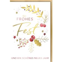 Weihnachten - Glückwunschkarte im Format 11,5 x 17...